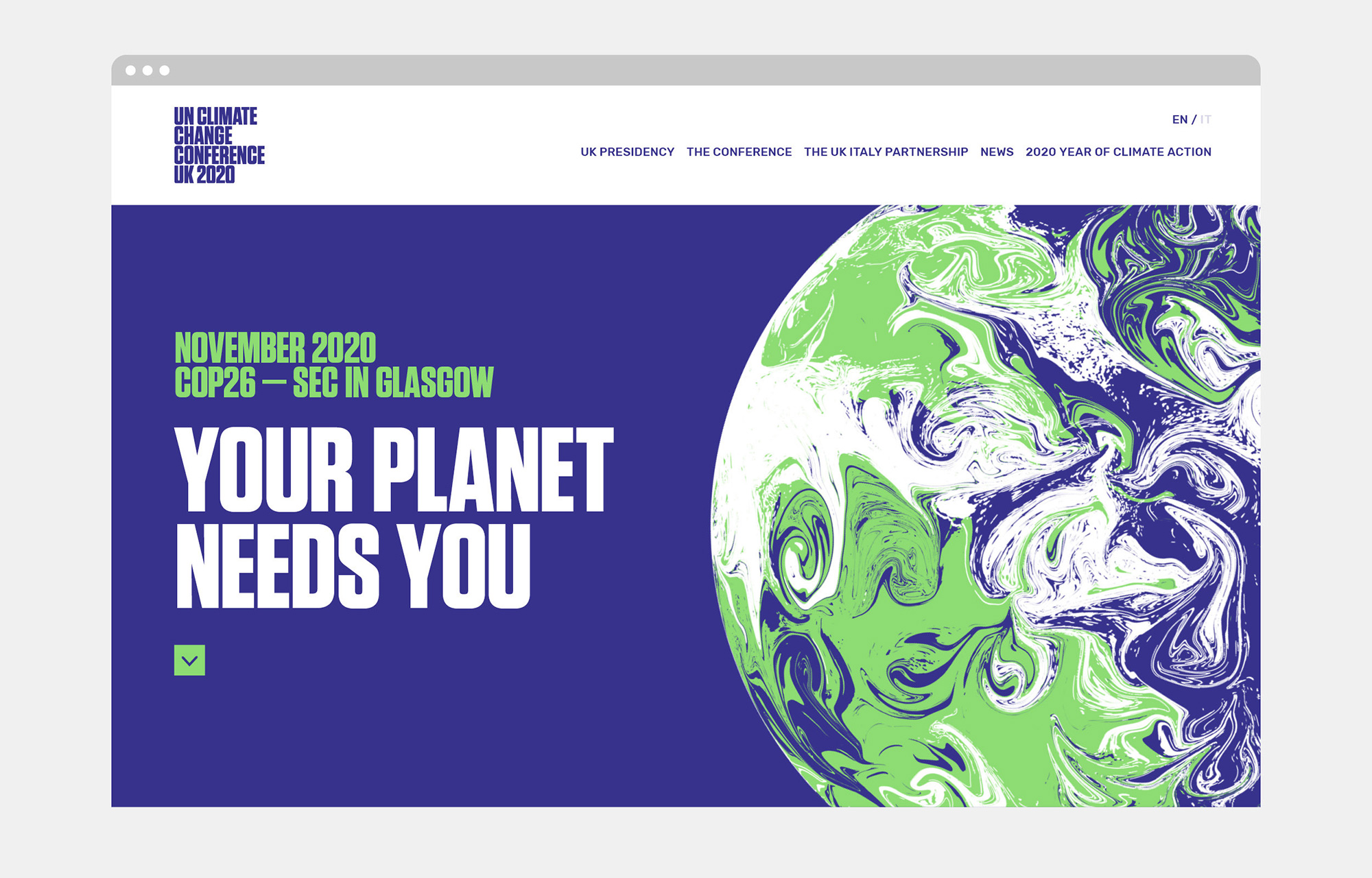 New Logo and Identity for 26th UN Climate Change Conference by Johnson Banks