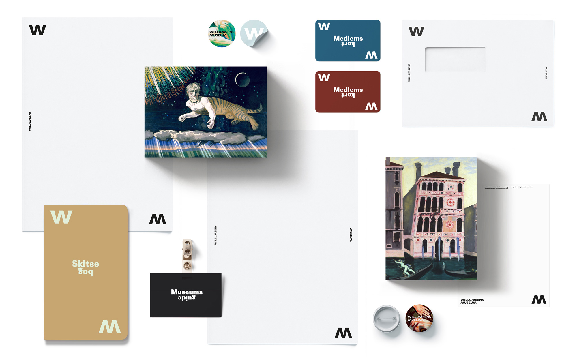 New Logo and Identity for Willumsens Museum by IDna Group