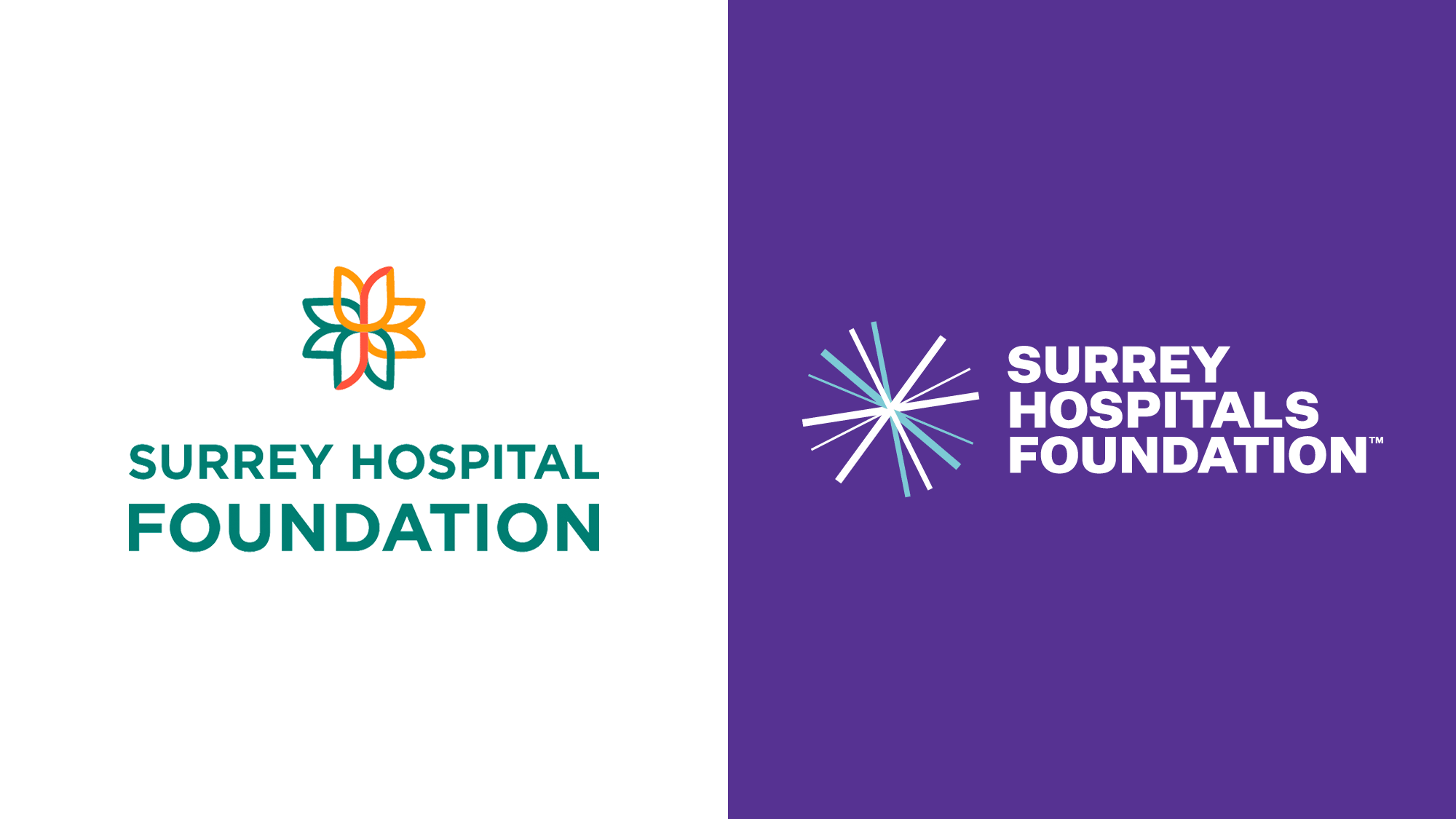 Brand New: New Logo and Identity for Surrey Hospitals Foundation by