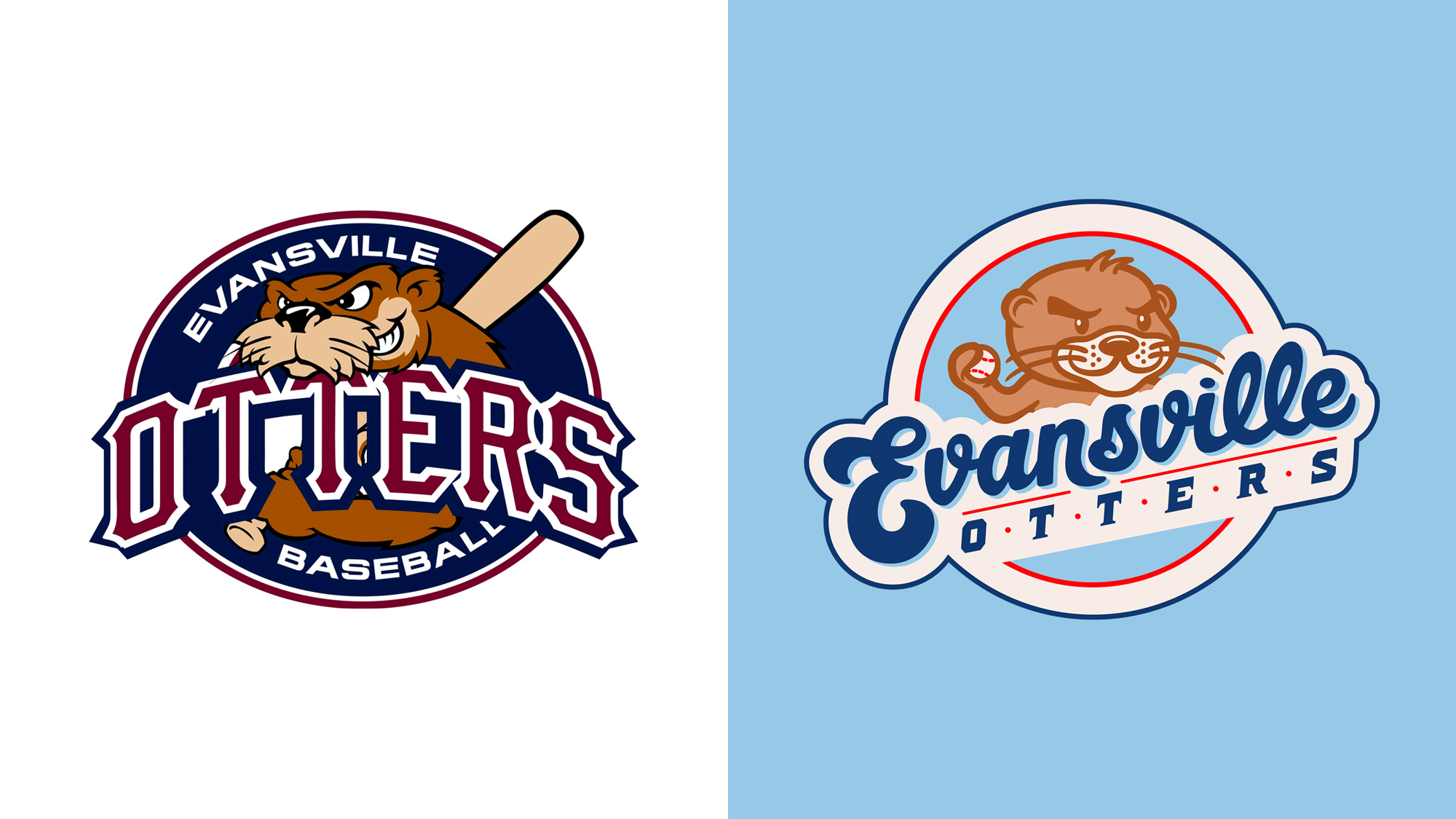 Brand New New Logo for Evansville Otters by Courthouse Creative Coop
