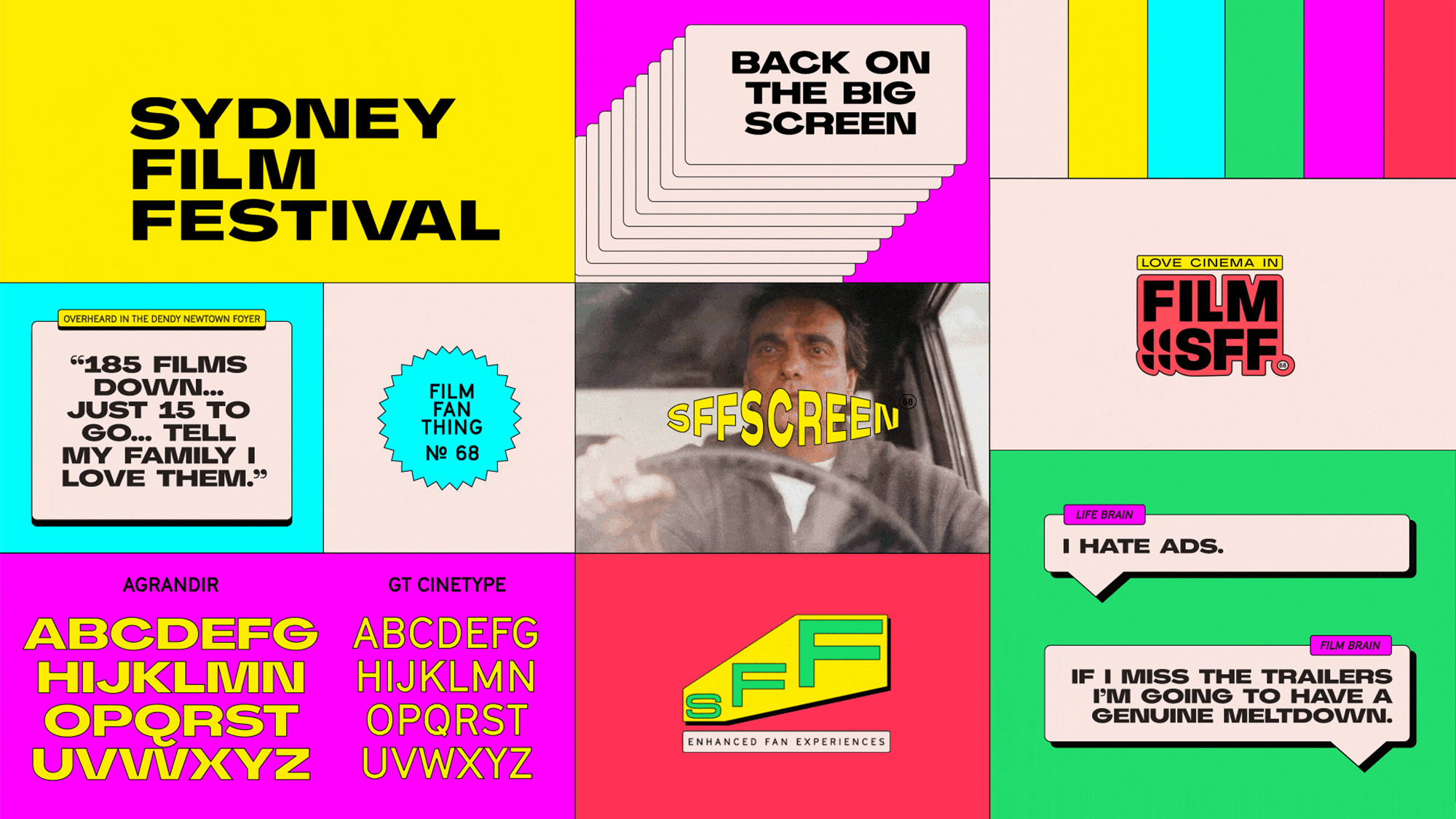 Brand New: New Identity for 2021 Sydney Film Festival by For The People