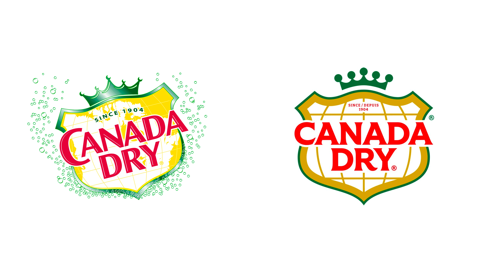 Brand New: New Logo and Packaging for Canada Dry by Wedge