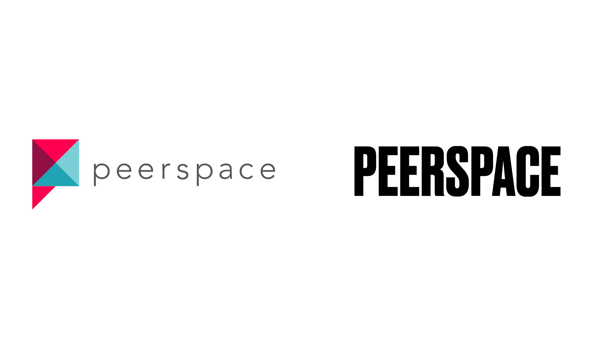 Brand New New Logo and Identity for Peerspace by Mother Design