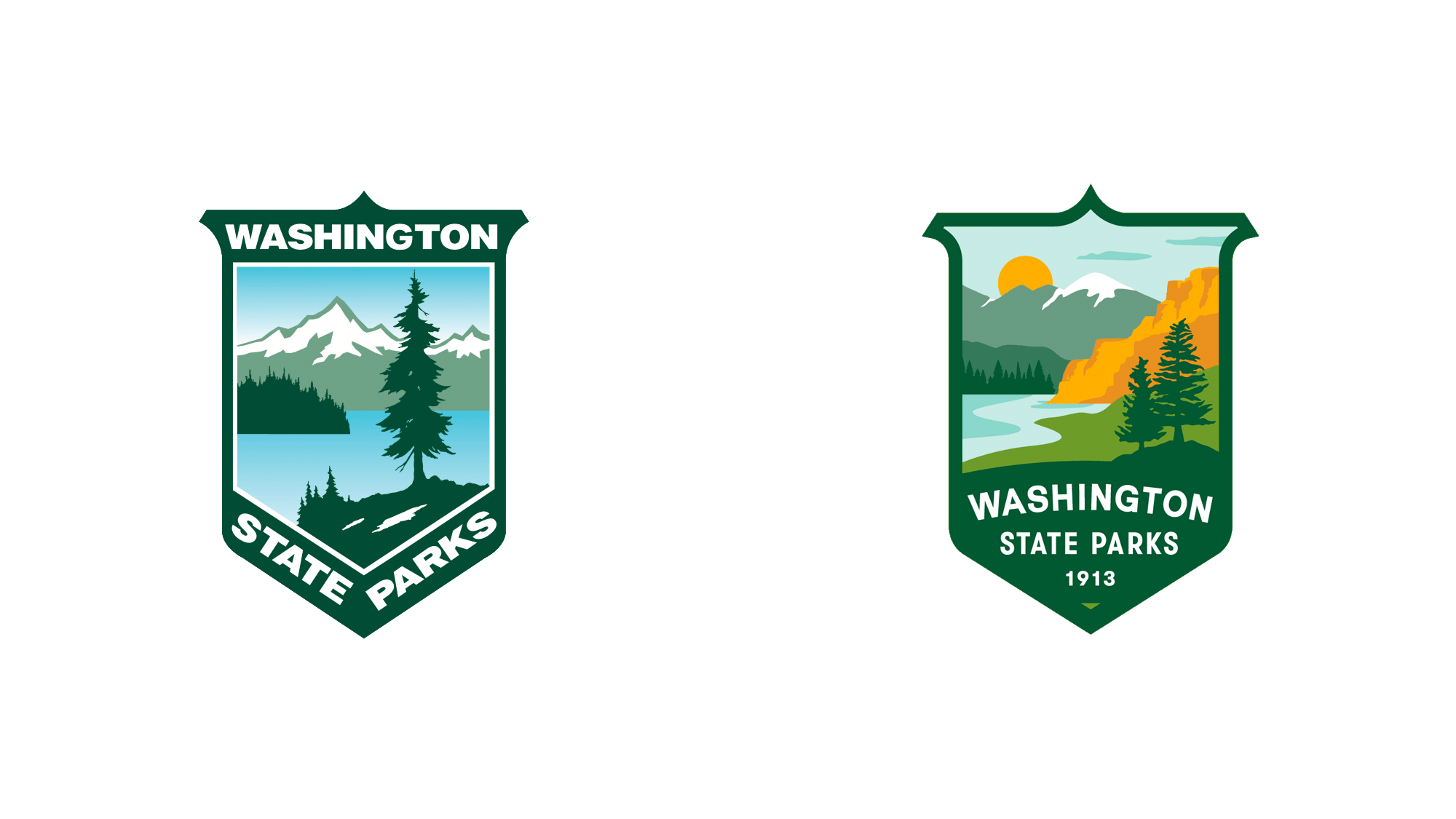 Washington State Parks Logo Before After 