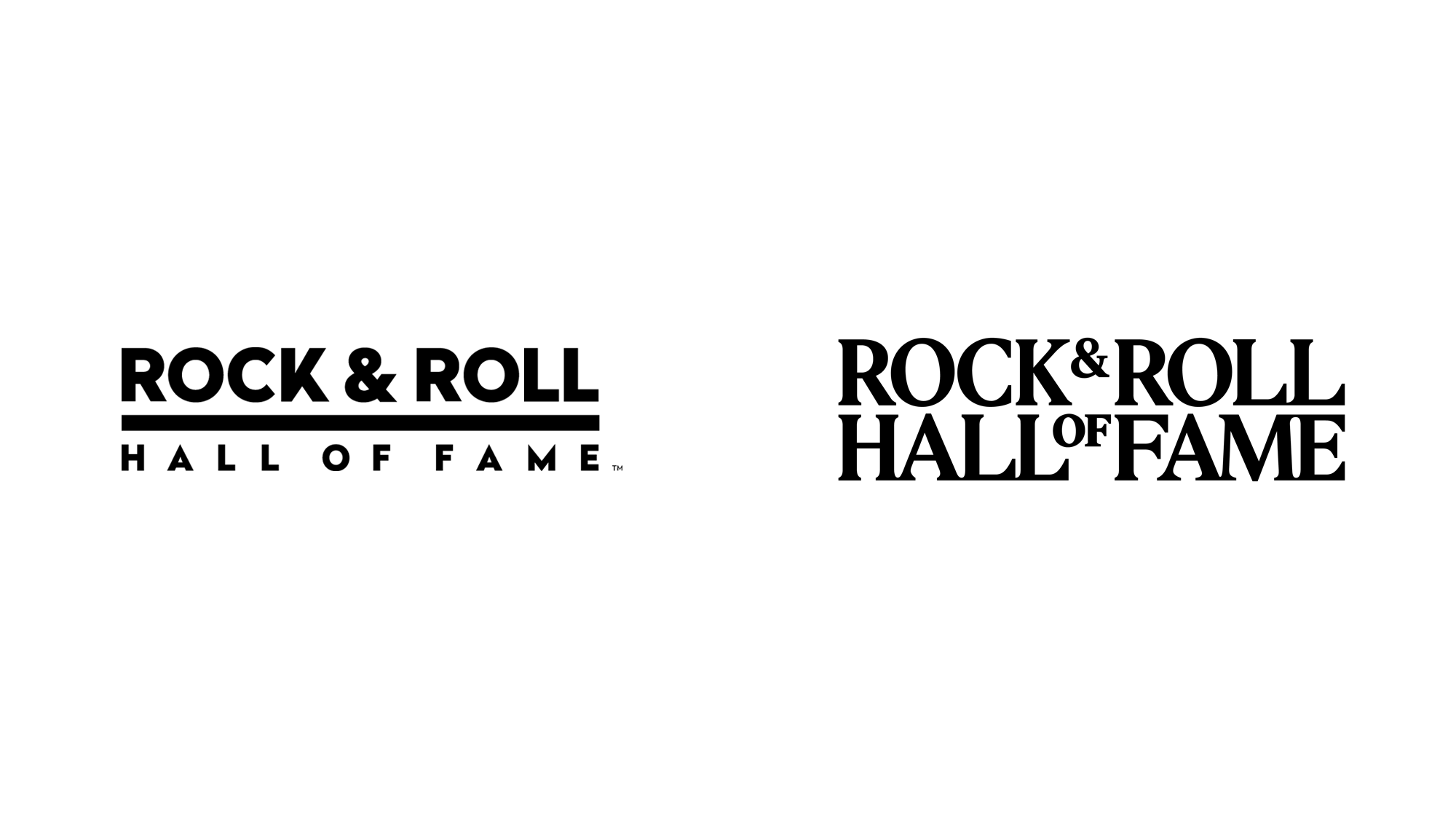 Brand New New Logo and Identity for Rock & Roll Hall of Fame by Base