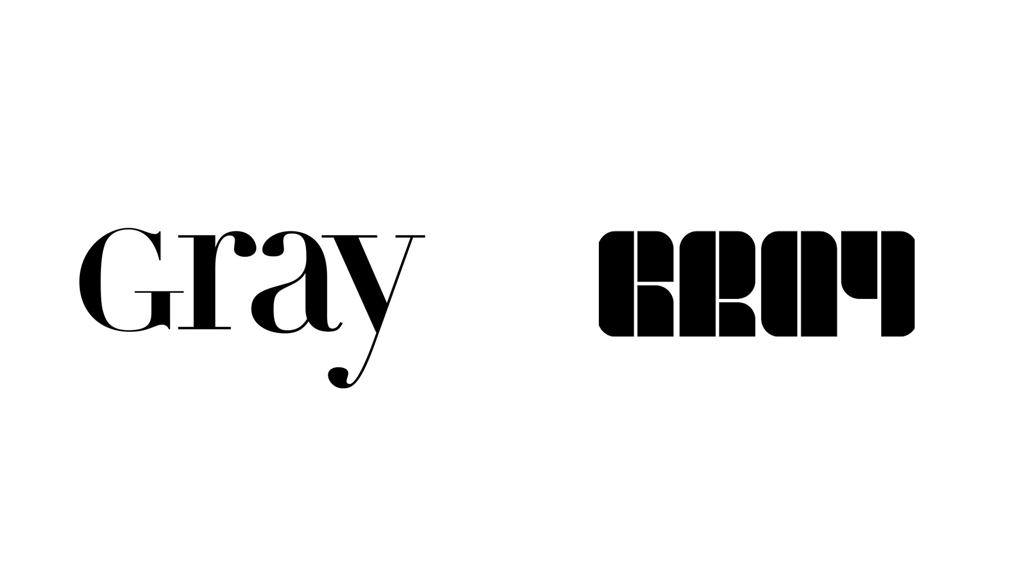 Brand New: New Logo for GRAY Magazine