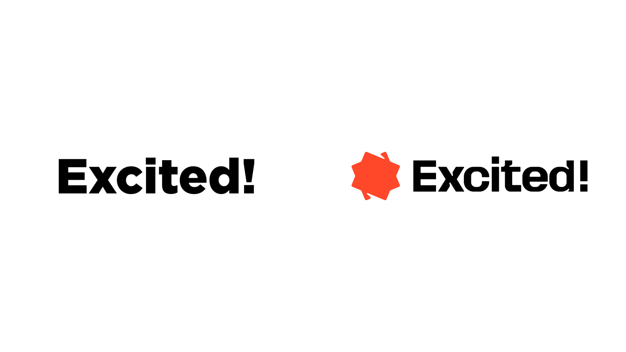 Brand New: New Logo and Identity for Excited! done In-house