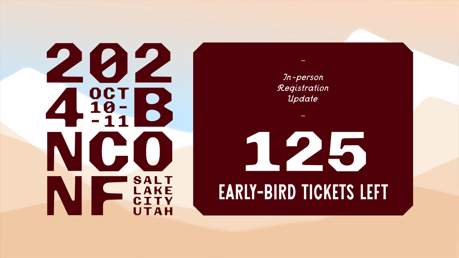 2024 BNConf: Early-bird Ticket Update