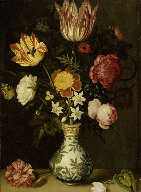 Still Life with Flowers in a Wan-Li Vase, Ambrosius Bosschaert, 1619
