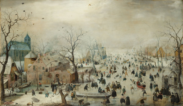 Winter Landscape with Skaters Hendrick Avercamp, ca. 1608