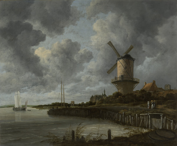 The Mill at Wijk bij Duurstede, Jacob Isaacksz. van Ruisdael, ca. 1668 - ca. 1670