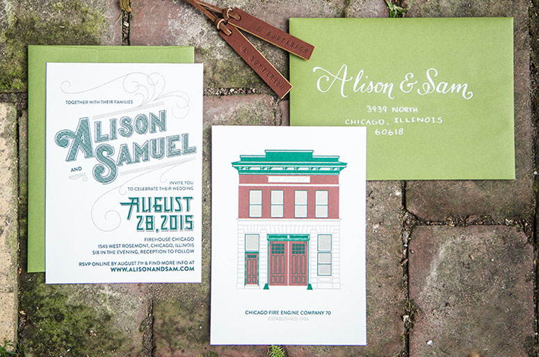 Alison & Sam Wedding Invitation