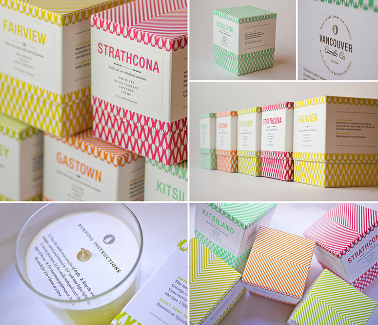 Letterpress Candle Packaging