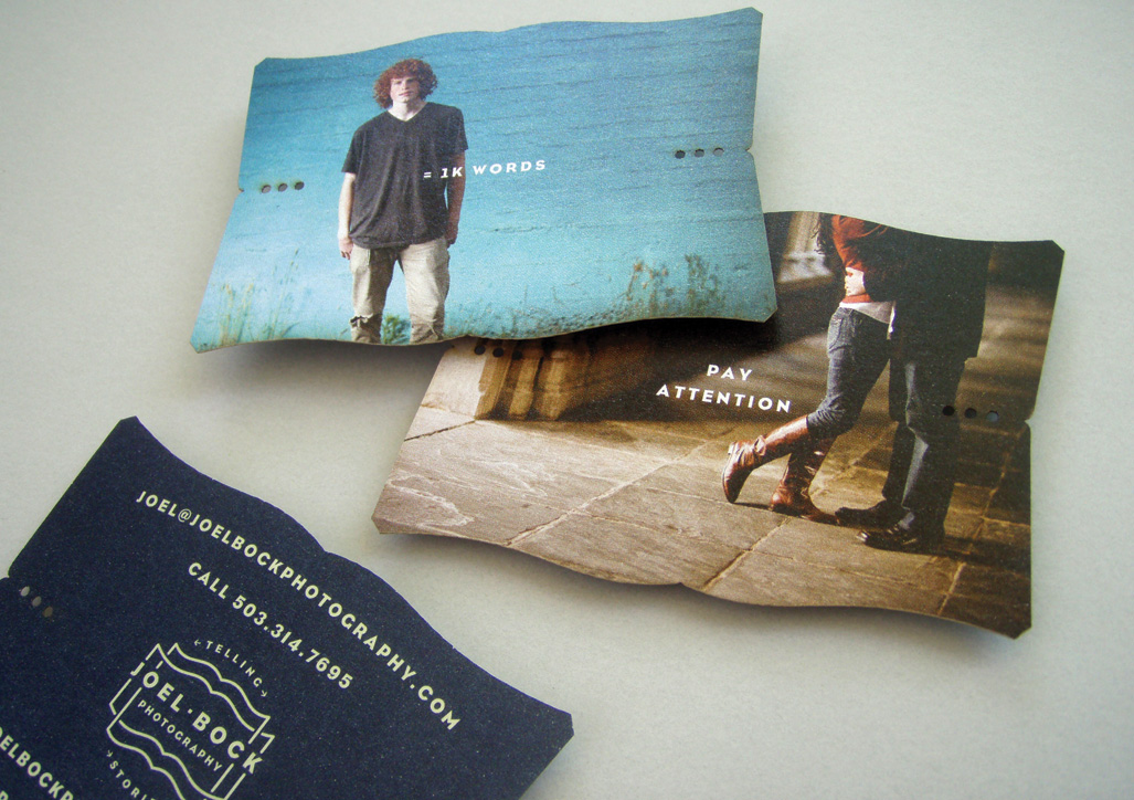 Business Card for Joel Bock Photography by Darryl Designs