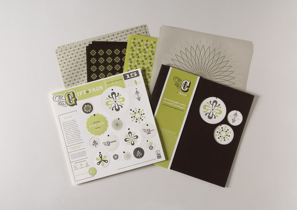 Wrapping Paper Set for Notion Farm by Rubber Design