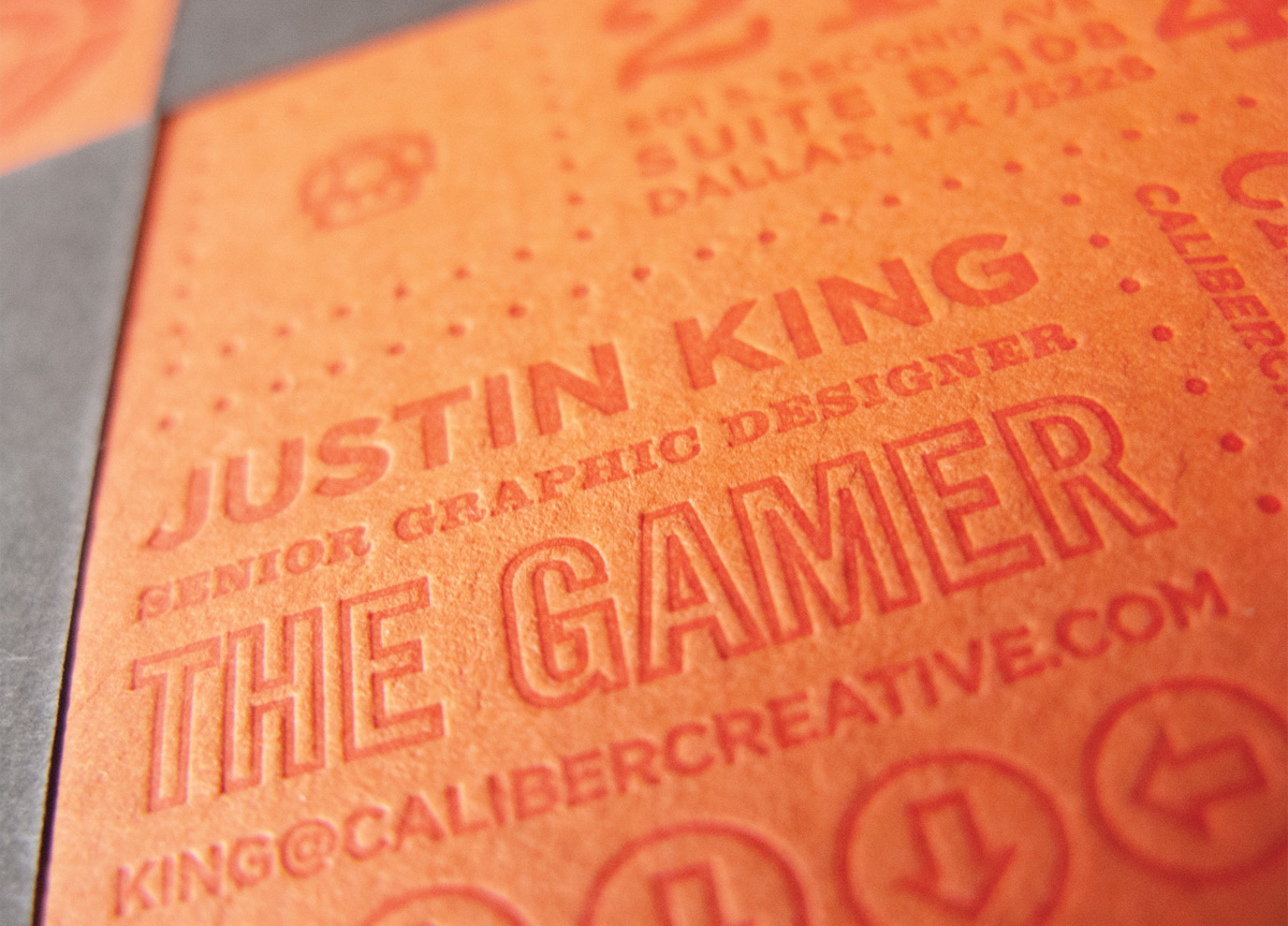 Business Card for/by Caliber Creative