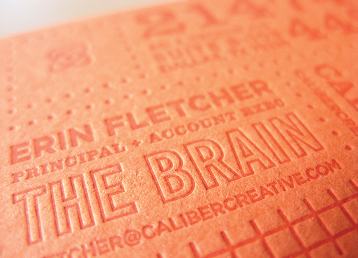 Business Card for/by Caliber Creative