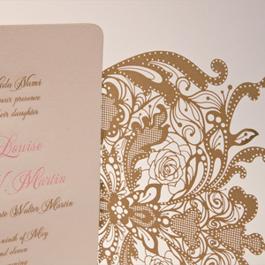 Wedding Invitation for Ariana & Matthew by Two Paperdolls