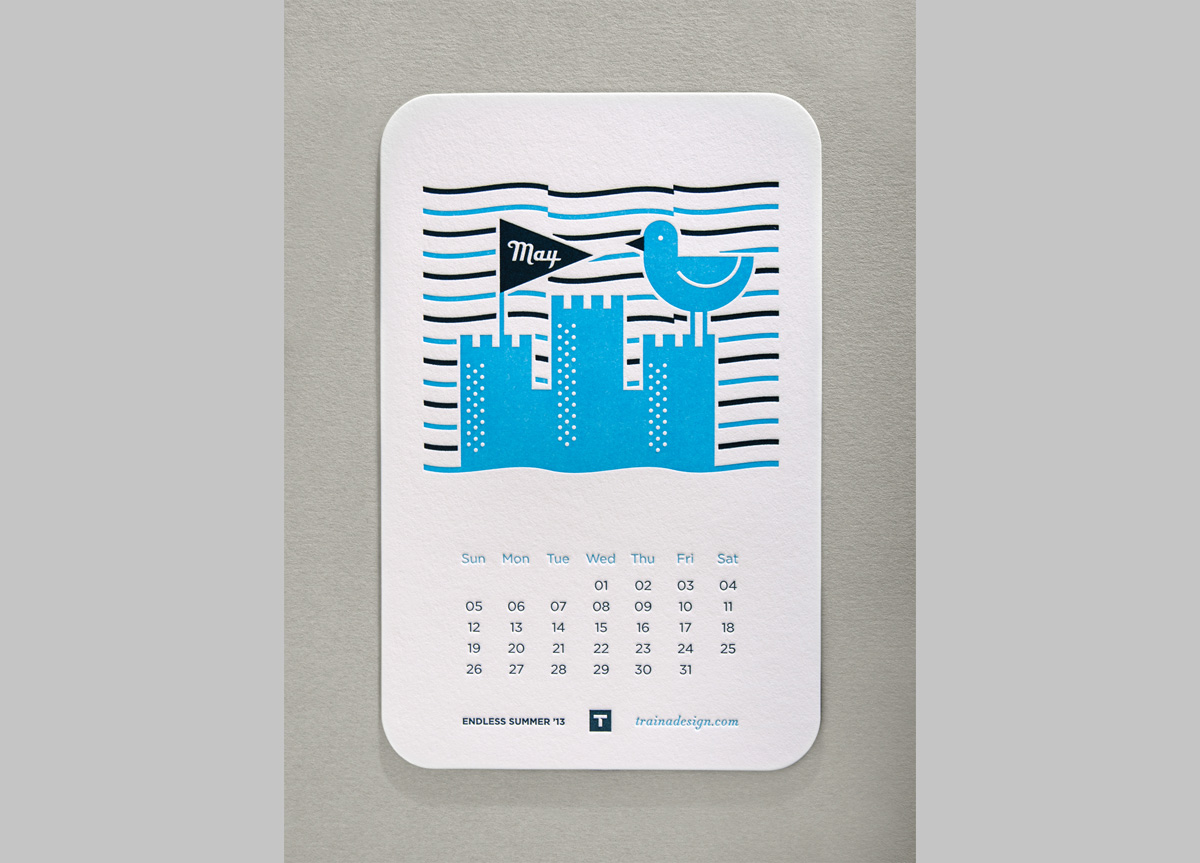 Desktop Calendar for Self-promotion by Traina Design