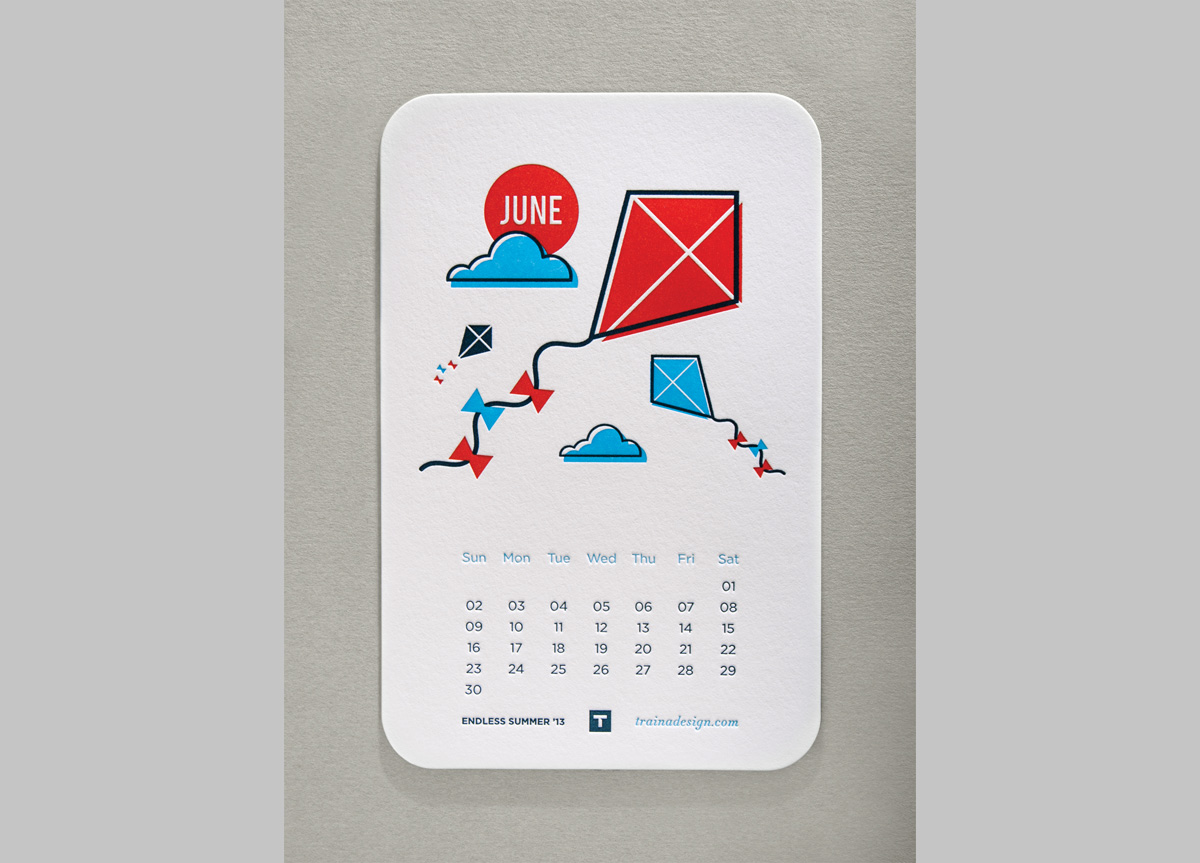 Desktop Calendar for Self-promotion by Traina Design