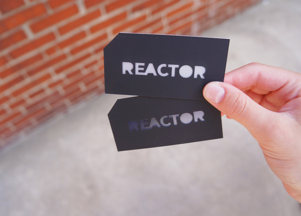 Business Card for/by REACTOR Design Studio