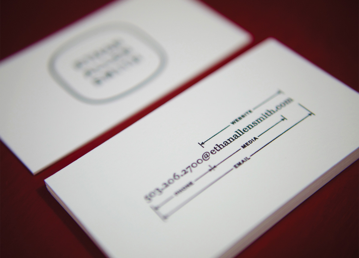Business Card by/for Ethan Allen Smith