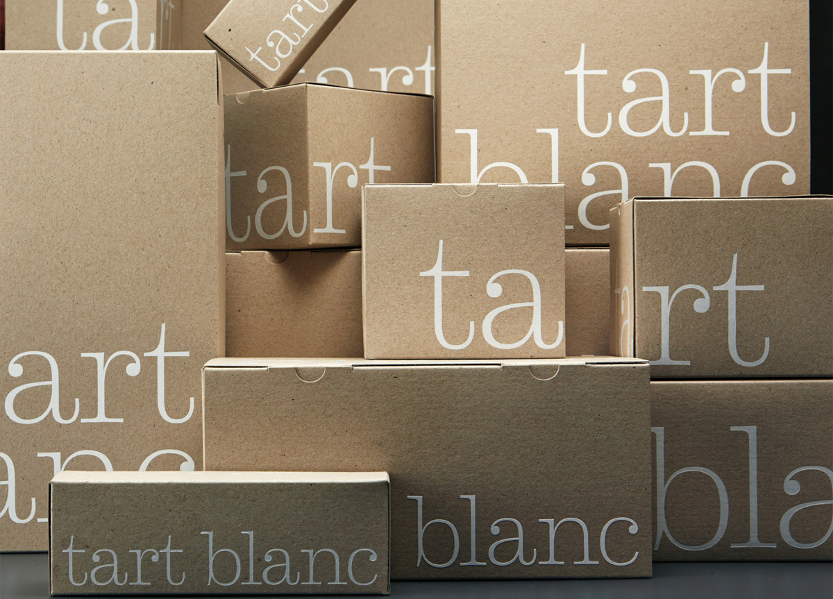 Packaging by Manic Design for Tart Blanc