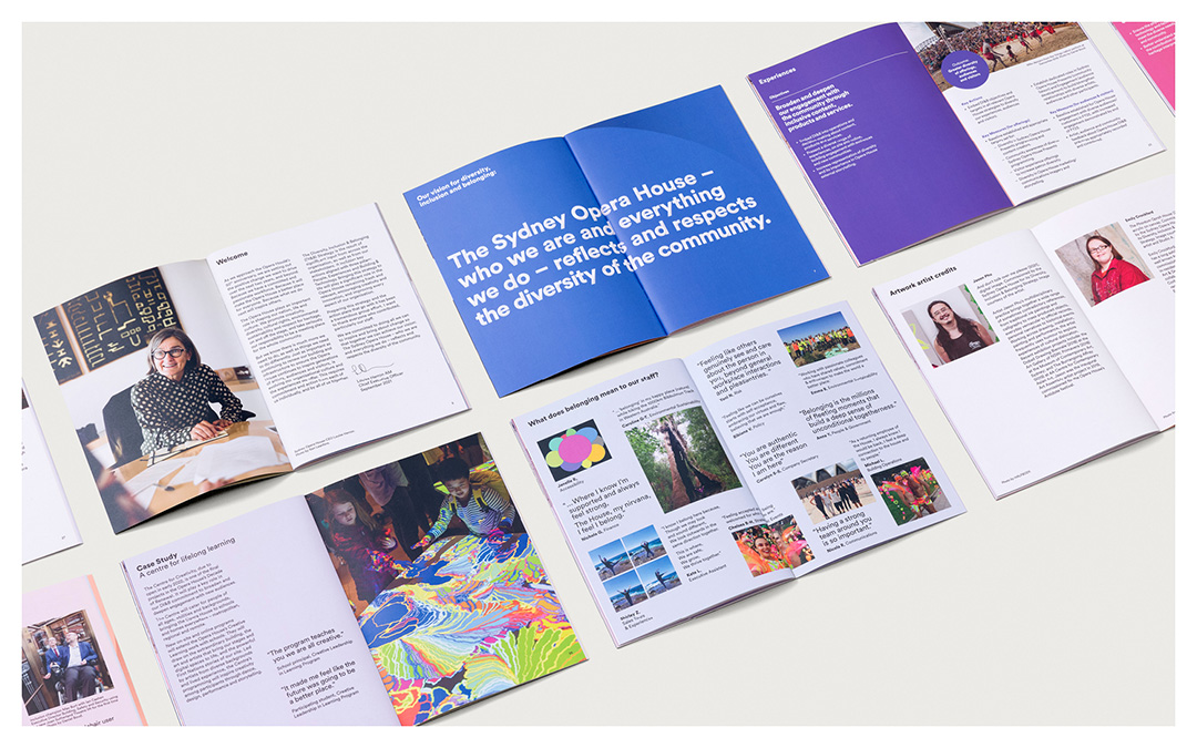 ‘Diversity, Inclusion & Belonging Strategy’ brochure design and art direction.