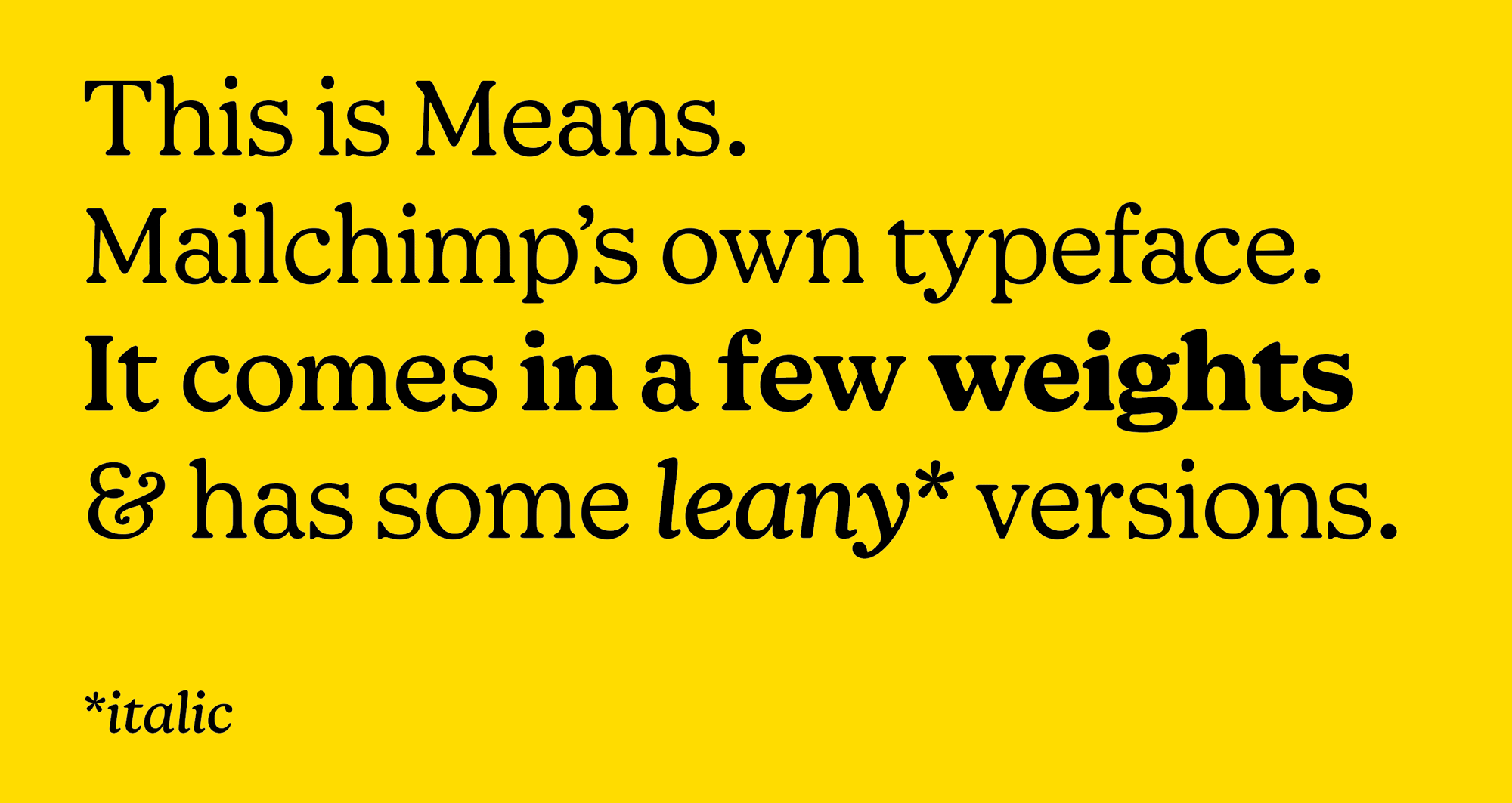 Means Typeface