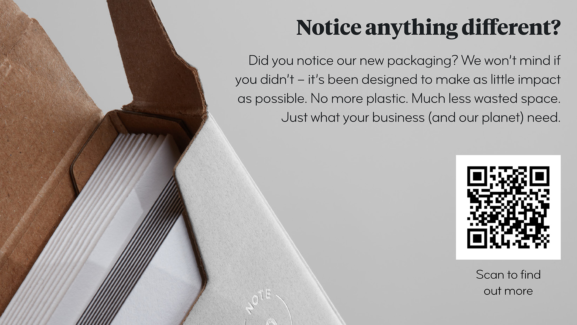New sustainable packaging
