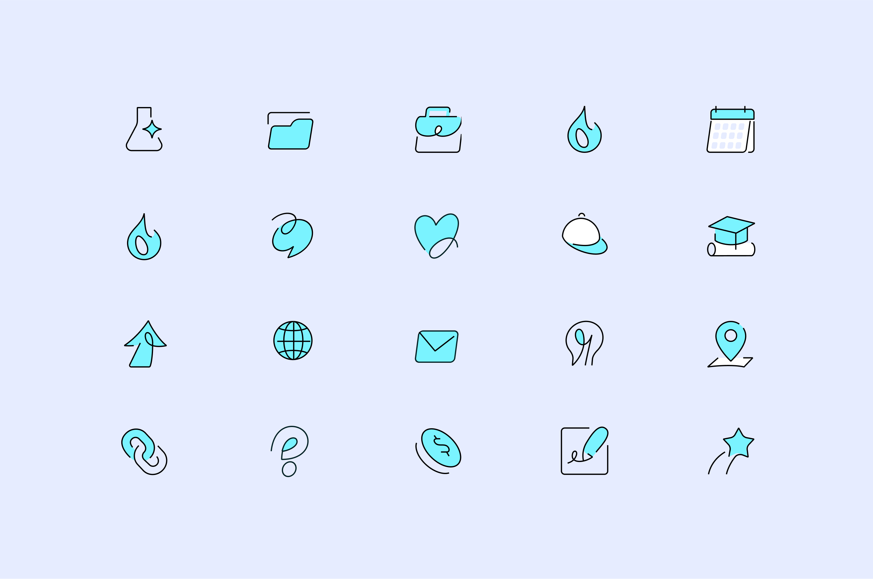 Custom icons.