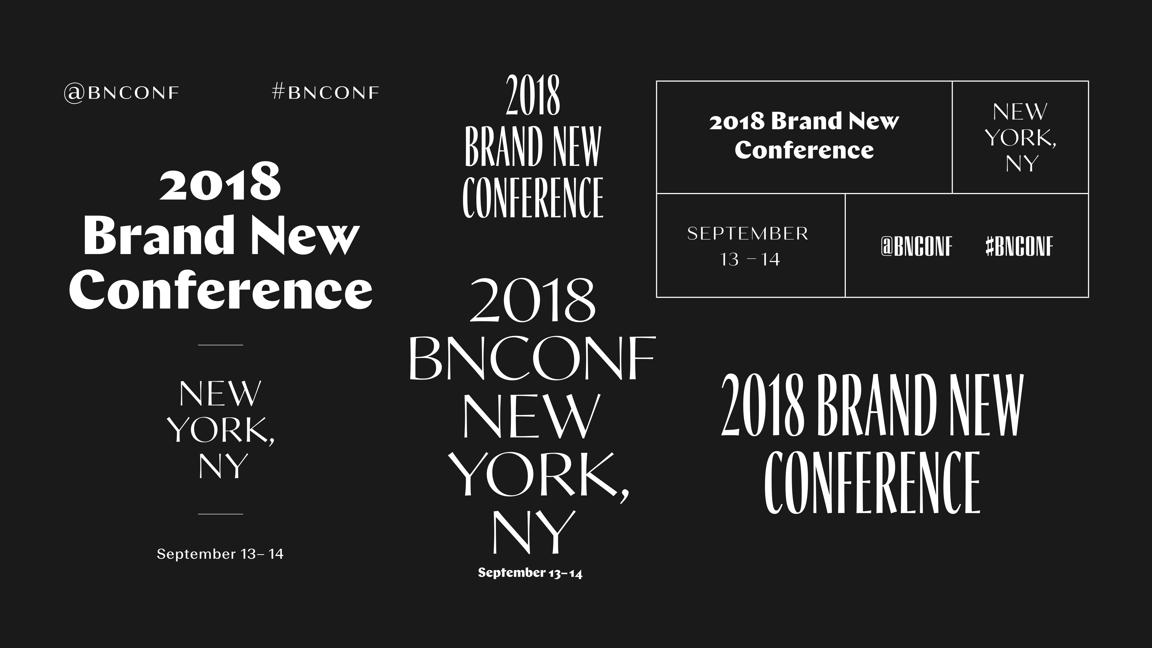 2018 Brand New Conference Identity